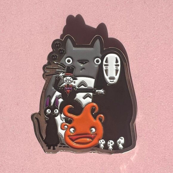 Miyazaki Spirited Away Totoro Kikis delivery service enamel pin - Picture 3 of 5